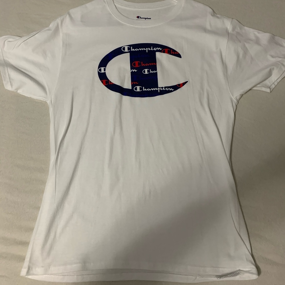 White champion tee